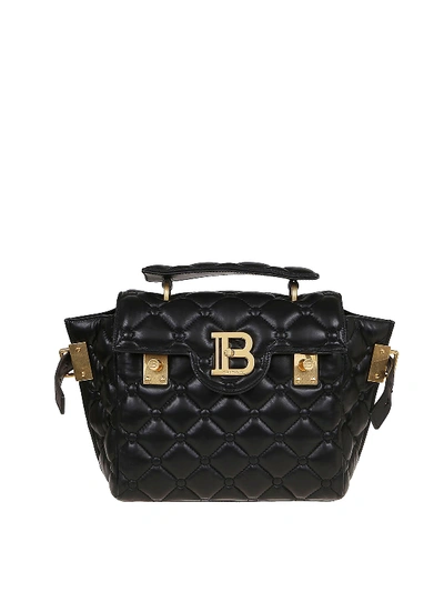 Shop Balmain B-buzz 23 Handbag In Black