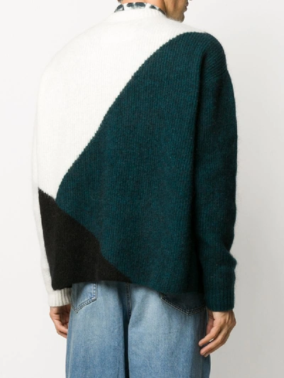 Shop A-cold-wall* Colour-block Knit Jumper In Black