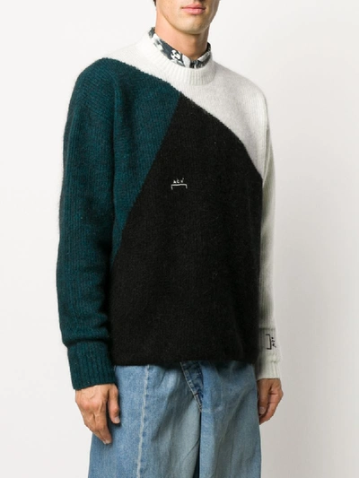Shop A-cold-wall* Colour-block Knit Jumper In Black