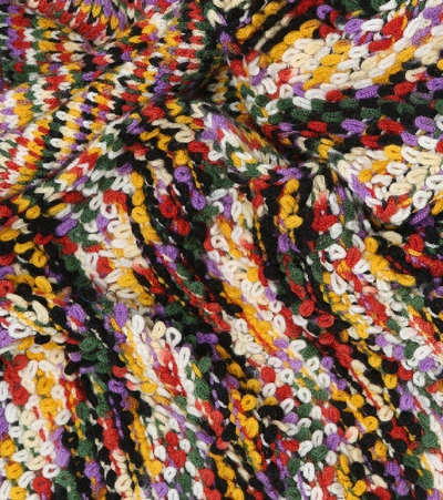 Shop Missoni Wool-blend Scarf In Multicoloured