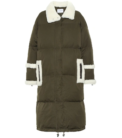 Stand Studio Gloria Faux-shearling And Quilted-shell Coat In Green |  ModeSens