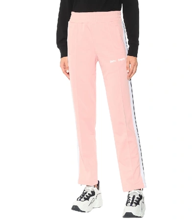 Shop Palm Angels Logo Trackpants In Pink