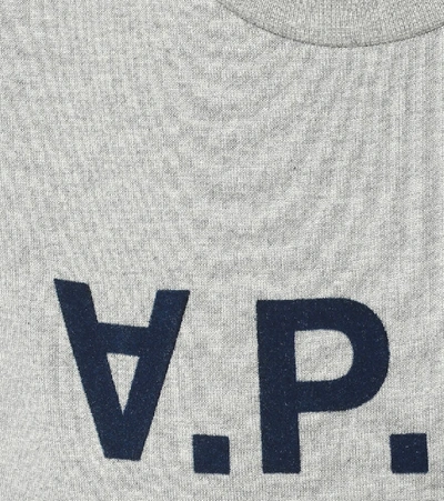 Shop Apc Viva Cotton Sweatshirt In Grey