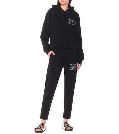 Shop Helmut Lang Cotton Sweatpants In Black