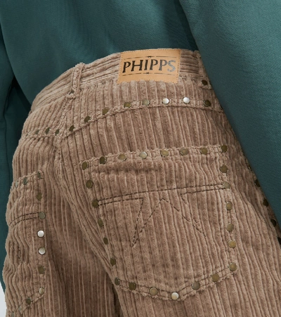 Shop Phipps Wide Whale Corduroy Jeans In Beige