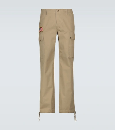 Shop Phipps Cotton Hunting Cargo Pants In Beige