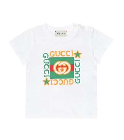 Gucci Babies' Ivory T-shirt For Kids With Logos In White | ModeSens