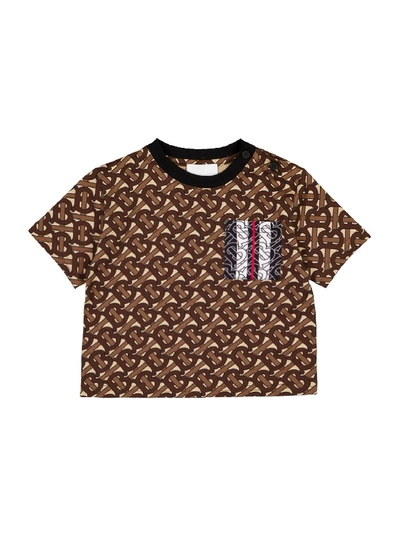 Shop Burberry Kids T-shirt For Boys In Brown