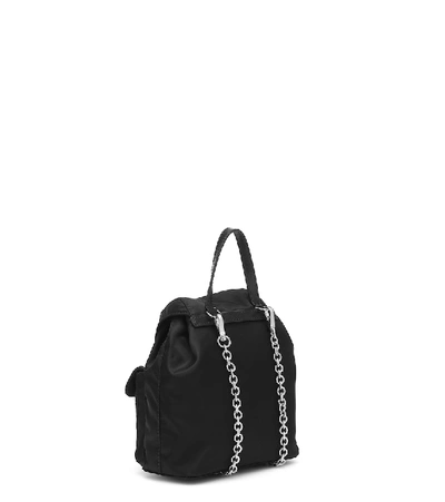 Prada Mini Nylon Backpack In Black