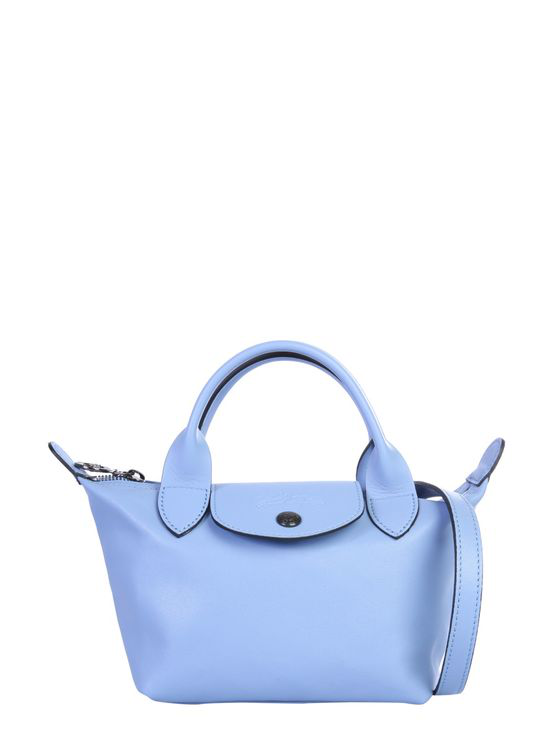 light blue longchamp bag