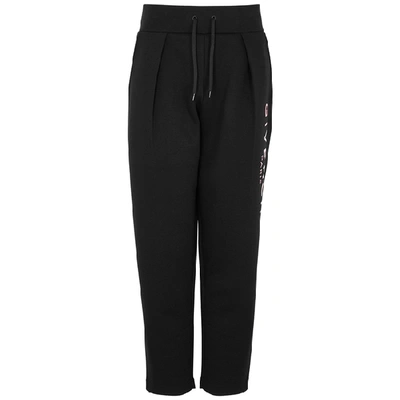 Shop Givenchy Black Logo Cotton-blend Sweatpants