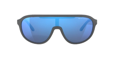Shop Armani Exchange Man Sunglasses Ax4099s In Blue Mirror