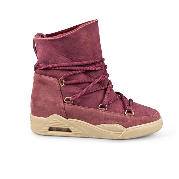 burgundy moon boots