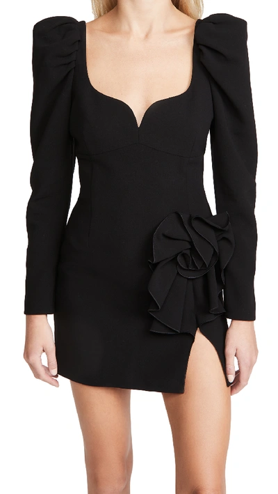 Shop Magda Butrym Long Sleeves Dress In Black