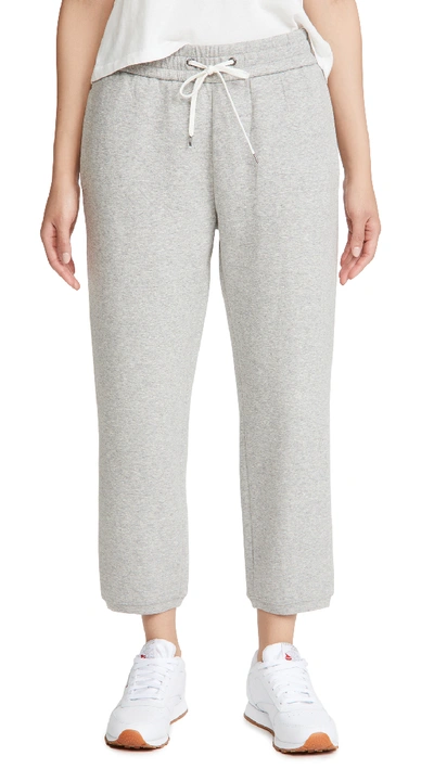Shop James Perse Relaxed Sweatpants In Heather Grey