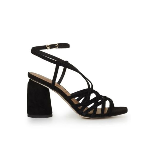 sam edelman black sandal heel