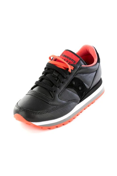 Saucony Jazz Triple Sneaker Made Of Black Leather With Red Details |  ModeSens