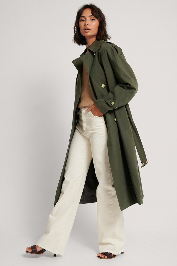 mango khaki coat