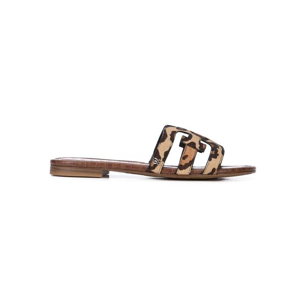 flat animal print sandals
