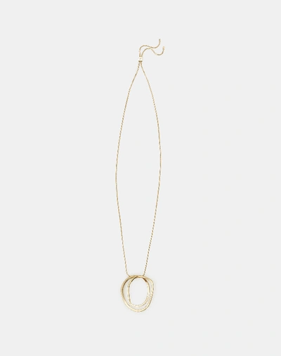 Shop Lafayette 148 Large Swirl Pendant Necklace In Yellow