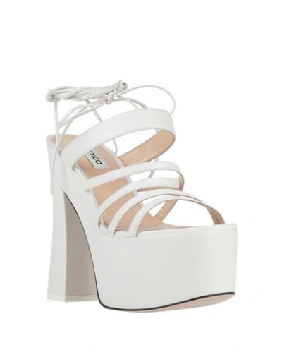 Shop Attico Sandals In White