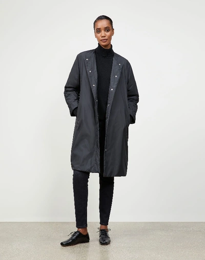 Shop Lafayette 148 Petite Alpine Outerwear Lawrence Down Coat In Black