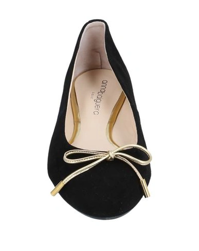 Shop Anna Baiguera Ballet Flats In Black