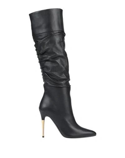 Shop Tom Ford Woman Knee Boots Black Size 9 Ovine Leather