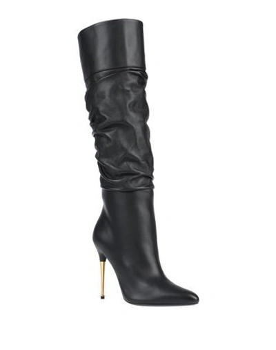 Shop Tom Ford Woman Knee Boots Black Size 9 Ovine Leather