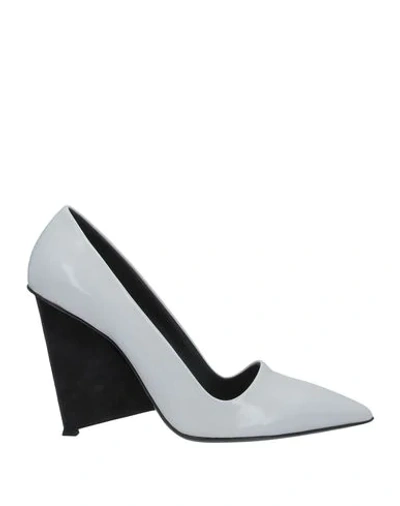 Shop Alain Tondowski Pumps In Light Grey