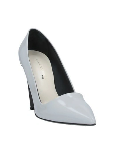 Shop Alain Tondowski Pumps In Light Grey