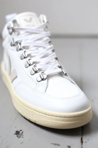 Veja Roraima B-mesh White Natural Hi-top Sneakers | ModeSens