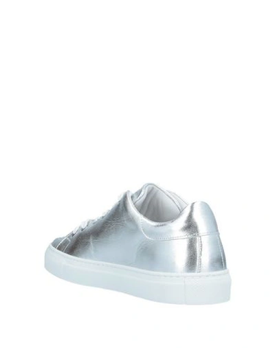 Shop Moschino Sneakers In Silver