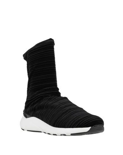 Shop Casadei Woman Sneakers Black Size 9.5 Textile Fibers