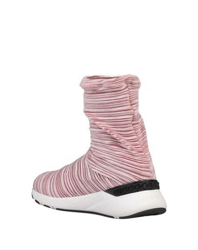 Shop Casadei Woman Sneakers Pastel Pink Size 9 Textile Fibers