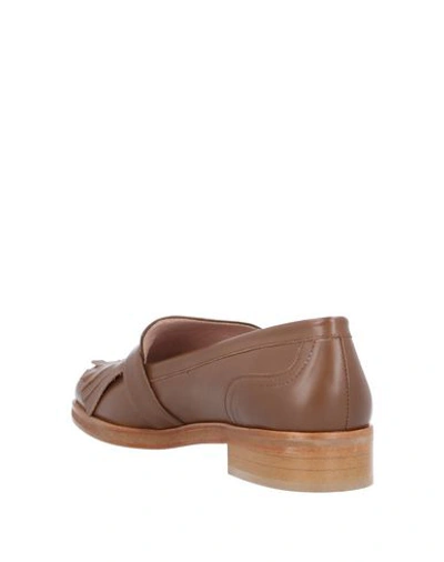 Shop Boutique Moschino Loafers In Brown