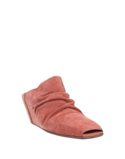 Shop Rick Owens Mules In Pale Pink