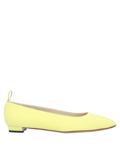 Shop The Row Ballet Flats In Light Yellow