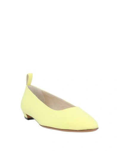 Shop The Row Ballet Flats In Light Yellow