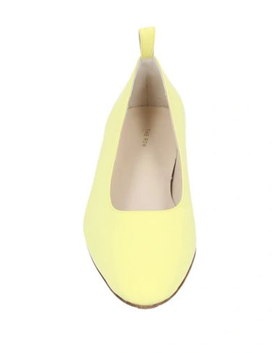 Shop The Row Ballet Flats In Light Yellow