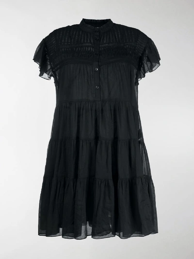 Shop Isabel Marant Étoile Lanikaye Pleated Dress In Black