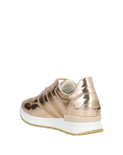 Shop High By Claire Campbell High Woman Sneakers Gold Size 6 Soft Leather