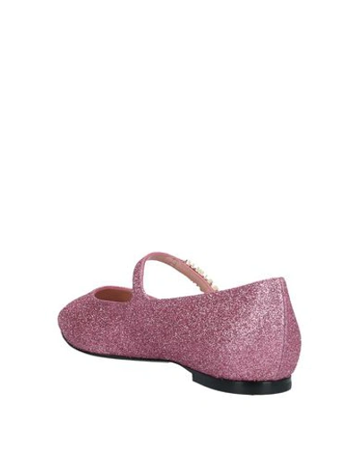 Shop Moschino Ballet Flats In Pink