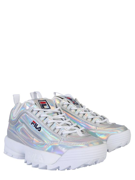 fila silver shoes
