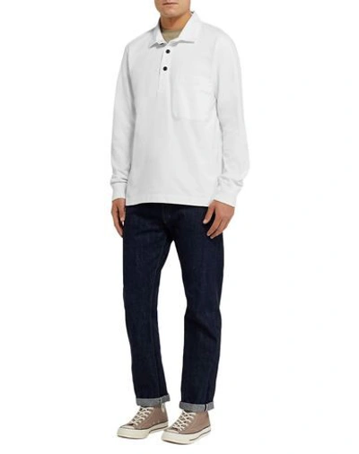 Shop Albam Polo Shirts In White