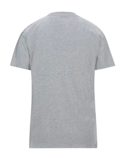 Shop Napapijri Man T-shirt Light Grey Size Xs Cotton, Polyester