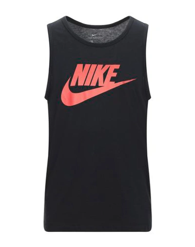 Shop Nike Tank Tops In Black