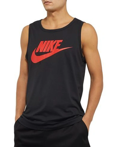 Shop Nike Tank Tops In Black