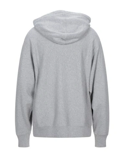 Shop Gucci Hooded Sweatshirt In Light Grey