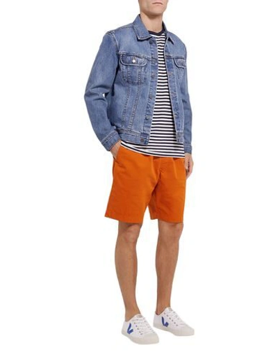 Shop Albam Shorts & Bermuda Shorts In Orange